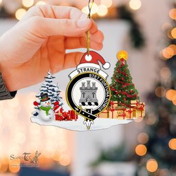 Scottish Strange (or Strang) Clan Crest Tartan Christmas Ornament Scottish Plaid Tartan Plaid - ScotsTee - scotstee.com