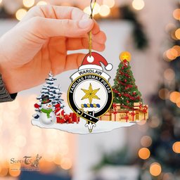Scottish Wardlaw Clan Crest Tartan Christmas Ornament Scottish Plaid Tartan Plaid - ScotsTee - scotstee.com