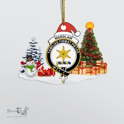 Scottish Wardlaw Clan Crest Tartan Christmas Ornament Scottish Plaid Tartan Plaid - ScotsTee - scotstee.com