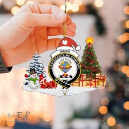 Scottish Nairn Clan Crest Tartan Christmas Ornament Scottish Plaid Tartan Plaid - ScotsTee - scotstee.com