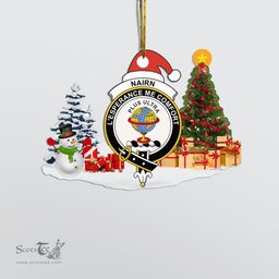 Scottish Nairn Clan Crest Tartan Christmas Ornament Scottish Plaid Tartan Plaid - ScotsTee - scotstee.com
