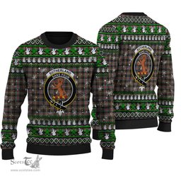 Scottish Sutherland Weathered Clan Crest Tartan Ugly Christmas Sweater - Plaid Family Ugly Sweater Scottish Plaid Tartan Plaid - ScotsTee - scotstee.com