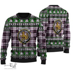 Scottish MacPherson Hunting Modern Clan Crest Tartan Ugly Christmas Sweater - Plaid Family Ugly Sweater Scottish Plaid Tartan Plaid - ScotsTee - scotstee.com