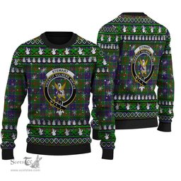 Scottish Stewart of Appin Hunting Modern Clan Crest Tartan Ugly Christmas Sweater - Plaid Family Ugly Sweater Scottish Plaid Tartan Plaid - ScotsTee - scotstee.com