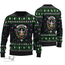 Scottish Urquhart Modern Clan Crest Tartan Ugly Christmas Sweater - Plaid Family Ugly Sweater Scottish Plaid Tartan Plaid - ScotsTee - scotstee.com