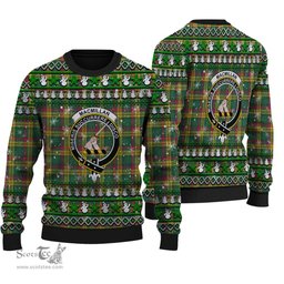 Scottish MacMillan Old Ancient Clan Crest Tartan Ugly Christmas Sweater - Plaid Family Ugly Sweater Scottish Plaid Tartan Plaid - ScotsTee - scotstee.com