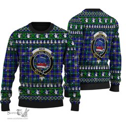 Scottish Weir Modern Clan Crest Tartan Ugly Christmas Sweater - Plaid Family Ugly Sweater Scottish Plaid Tartan Plaid - ScotsTee - scotstee.com