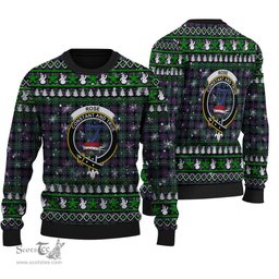 Scottish Rose Hunting Modern Clan Crest Tartan Ugly Christmas Sweater - Plaid Family Ugly Sweater Scottish Plaid Tartan Plaid - ScotsTee - scotstee.com