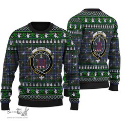 Scottish Ogilvie Hunting Modern Clan Crest Tartan Ugly Christmas Sweater - Plaid Family Ugly Sweater Scottish Plaid Tartan Plaid - ScotsTee - scotstee.com