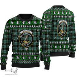 Scottish Wallace Hunting Ancient Clan Crest Tartan Ugly Christmas Sweater - Plaid Family Ugly Sweater Scottish Plaid Tartan Plaid - ScotsTee - scotstee.com