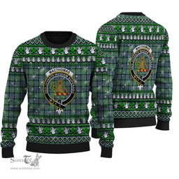 Scottish MacThomas Ancient Clan Crest Tartan Ugly Christmas Sweater - Plaid Family Ugly Sweater Scottish Plaid Tartan Plaid - ScotsTee - scotstee.com