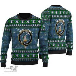 Scottish Matheson Hunting Ancient Clan Crest Tartan Ugly Christmas Sweater - Plaid Family Ugly Sweater Scottish Plaid Tartan Plaid - ScotsTee - scotstee.com