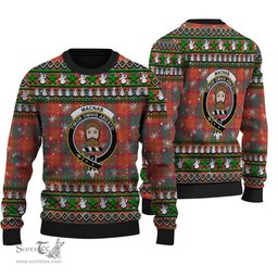 Scottish MacNab Ancient Clan Crest Tartan Ugly Christmas Sweater - Plaid Family Ugly Sweater Scottish Plaid Tartan Plaid - ScotsTee - scotstee.com