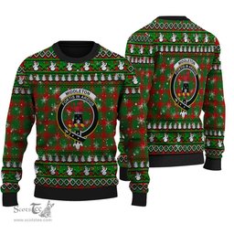 Scottish Middleton Modern Clan Crest Tartan Ugly Christmas Sweater - Plaid Family Ugly Sweater Scottish Plaid Tartan Plaid - ScotsTee - scotstee.com