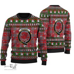 Scottish Moubray Clan Crest Tartan Ugly Christmas Sweater - Plaid Family Ugly Sweater Scottish Plaid Tartan Plaid - ScotsTee - scotstee.com