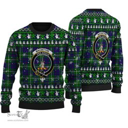 Scottish MacIntyre Hunting Modern Clan Crest Tartan Ugly Christmas Sweater - Plaid Family Ugly Sweater Scottish Plaid Tartan Plaid - ScotsTee - scotstee.com