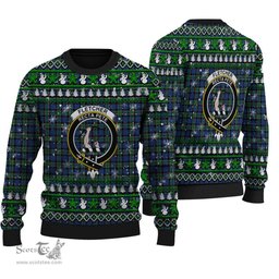Scottish Fletcher Ancient Clan Crest Tartan Ugly Christmas Sweater - Plaid Family Ugly Sweater Scottish Plaid Tartan Plaid - ScotsTee - scotstee.com