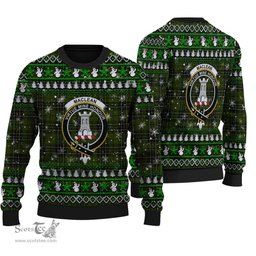 Scottish MacLean Hunting Clan Crest Tartan Ugly Christmas Sweater - Plaid Family Ugly Sweater Scottish Plaid Tartan Plaid - ScotsTee - scotstee.com