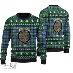 Scottish Sutherland Old Ancient Clan Crest Tartan Ugly Christmas Sweater - Plaid Family Ugly Sweater Scottish Plaid Tartan Plaid - ScotsTee - scotstee.com