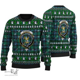 Scottish Stewart Old Ancient Clan Crest Tartan Ugly Christmas Sweater - Plaid Family Ugly Sweater Scottish Plaid Tartan Plaid - ScotsTee - scotstee.com