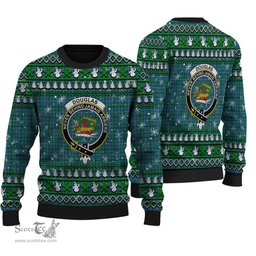 Scottish Douglas Ancient Clan Crest Tartan Ugly Christmas Sweater - Plaid Family Ugly Sweater Scottish Plaid Tartan Plaid - ScotsTee - scotstee.com