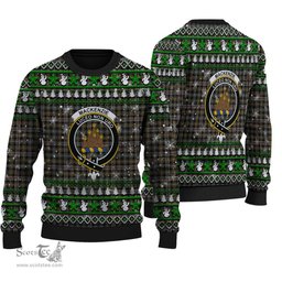 Scottish MacKenzie Weathered Clan Crest Tartan Ugly Christmas Sweater - Plaid Family Ugly Sweater Scottish Plaid Tartan Plaid - ScotsTee - scotstee.com