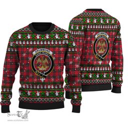 Scottish Drummond Modern Clan Crest Tartan Ugly Christmas Sweater - Plaid Family Ugly Sweater Scottish Plaid Tartan Plaid - ScotsTee - scotstee.com