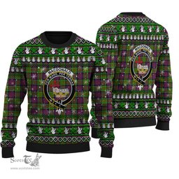 Scottish MacDonald of Clanranald Clan Crest Tartan Ugly Christmas Sweater - Plaid Family Ugly Sweater Scottish Plaid Tartan Plaid - ScotsTee - scotstee.com