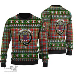 Scottish Ogilvie Clan Crest Tartan Ugly Christmas Sweater - Plaid Family Ugly Sweater Scottish Plaid Tartan Plaid - ScotsTee - scotstee.com
