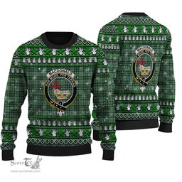 Scottish MacDonald Lord of the Isles Hunting Clan Crest Tartan Ugly Christmas Sweater - Plaid Family Ugly Sweater Scottish Plaid Tartan Plaid - ScotsTee - scotstee.com