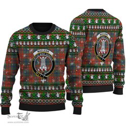 Scottish MacLean of Duart Ancient Clan Crest Tartan Ugly Christmas Sweater - Plaid Family Ugly Sweater Scottish Plaid Tartan Plaid - ScotsTee - scotstee.com