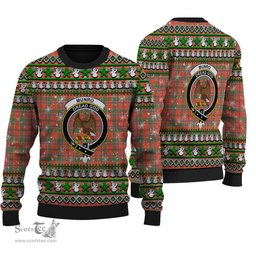 Scottish Munro Ancient Clan Crest Tartan Ugly Christmas Sweater - Plaid Family Ugly Sweater Scottish Plaid Tartan Plaid - ScotsTee - scotstee.com