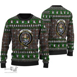 Scottish Murray of Atholl Weathered Clan Crest Tartan Ugly Christmas Sweater - Plaid Family Ugly Sweater Scottish Plaid Tartan Plaid - ScotsTee - scotstee.com