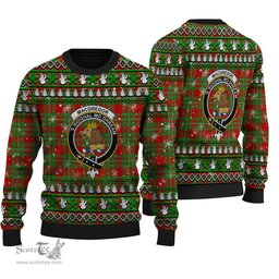 Scottish MacGregor Modern Clan Crest Tartan Ugly Christmas Sweater - Plaid Family Ugly Sweater Scottish Plaid Tartan Plaid - ScotsTee - scotstee.com