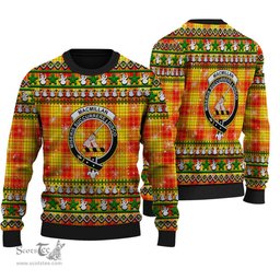 Scottish MacMillan Clan Clan Crest Tartan Ugly Christmas Sweater - Plaid Family Ugly Sweater Scottish Plaid Tartan Plaid - ScotsTee - scotstee.com