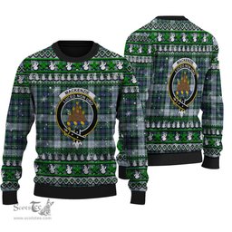 Scottish MacKenzie Dress Ancient Clan Crest Tartan Ugly Christmas Sweater - Plaid Family Ugly Sweater Scottish Plaid Tartan Plaid - ScotsTee - scotstee.com