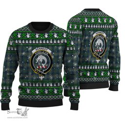 Scottish Kennedy Modern Clan Crest Tartan Ugly Christmas Sweater - Plaid Family Ugly Sweater Scottish Plaid Tartan Plaid - ScotsTee - scotstee.com