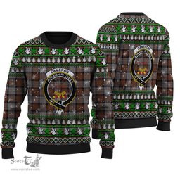 Scottish Cameron of Erracht Weathered Clan Crest Tartan Ugly Christmas Sweater - Plaid Family Ugly Sweater Scottish Plaid Tartan Plaid - ScotsTee - scotstee.com