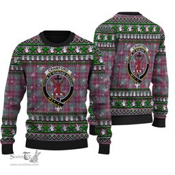 Scottish Crawford Ancient Clan Crest Tartan Ugly Christmas Sweater - Plaid Family Ugly Sweater Scottish Plaid Tartan Plaid - ScotsTee - scotstee.com
