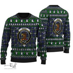 Scottish Baird Modern Clan Crest Tartan Ugly Christmas Sweater - Plaid Family Ugly Sweater Scottish Plaid Tartan Plaid - ScotsTee - scotstee.com