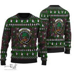 Scottish Cairns Clan Crest Tartan Ugly Christmas Sweater - Plaid Family Ugly Sweater Scottish Plaid Tartan Plaid - ScotsTee - scotstee.com
