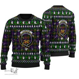 Scottish Cameron of Erracht Modern Clan Crest Tartan Ugly Christmas Sweater - Plaid Family Ugly Sweater Scottish Plaid Tartan Plaid - ScotsTee - scotstee.com
