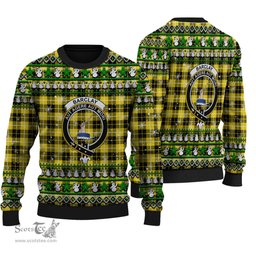 Scottish Barclay Dress Modern Clan Crest Tartan Ugly Christmas Sweater - Plaid Family Ugly Sweater Scottish Plaid Tartan Plaid - ScotsTee - scotstee.com