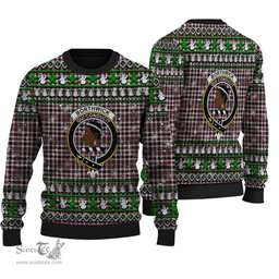Scottish Borthwick Dress Ancient Clan Crest Tartan Ugly Christmas Sweater - Plaid Family Ugly Sweater Scottish Plaid Tartan Plaid - ScotsTee - scotstee.com