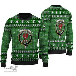 Scottish Currie Clan Crest Tartan Ugly Christmas Sweater - Plaid Family Ugly Sweater Scottish Plaid Tartan Plaid - ScotsTee - scotstee.com
