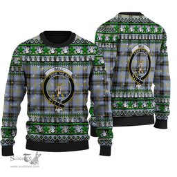 Scottish Bell of the Borders Clan Crest Tartan Ugly Christmas Sweater - Plaid Family Ugly Sweater Scottish Plaid Tartan Plaid - ScotsTee - scotstee.com