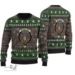 Scottish MacIntyre Hunting Weathered Clan Crest Tartan Ugly Christmas Sweater - Plaid Family Ugly Sweater Scottish Plaid Tartan Plaid - ScotsTee - scotstee.com