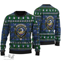 Scottish Edmonstone Clan Crest Tartan Ugly Christmas Sweater - Plaid Family Ugly Sweater Scottish Plaid Tartan Plaid - ScotsTee - scotstee.com