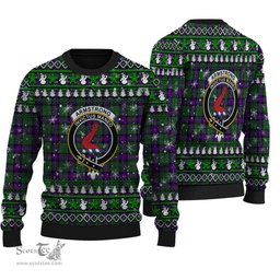 Scottish Armstrong Modern Clan Crest Tartan Ugly Christmas Sweater - Plaid Family Ugly Sweater Scottish Plaid Tartan Plaid - ScotsTee - scotstee.com