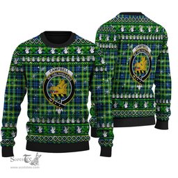 Scottish Campbell of Breadalbane Ancient Clan Crest Tartan Ugly Christmas Sweater - Plaid Family Ugly Sweater Scottish Plaid Tartan Plaid - ScotsTee - scotstee.com